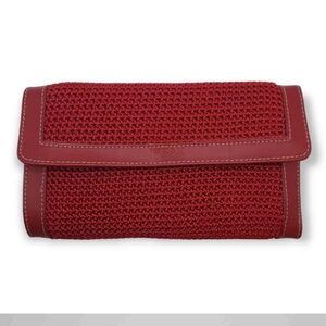 The Sak Red Trifold Long Wallet